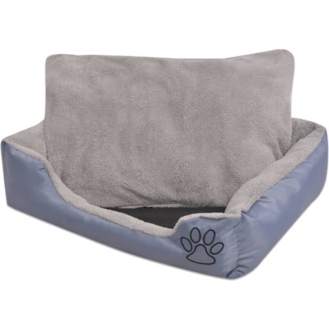 vidaXL-Hondenbed-met-gewatteerd-kussen-maat-L-grijs