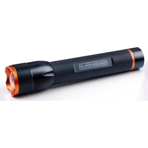 BLACK+DECKER Zaklamp LED - 1200 Lm - 12 W - 200 M Lichtstraal -Ø 48 x 233 MM - 360 G - Aluminium