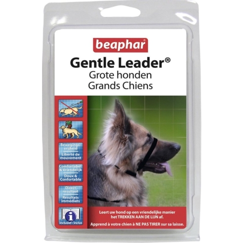 Beaphar Gentle Leader - Zwart - 54 cm - Grote Honden
