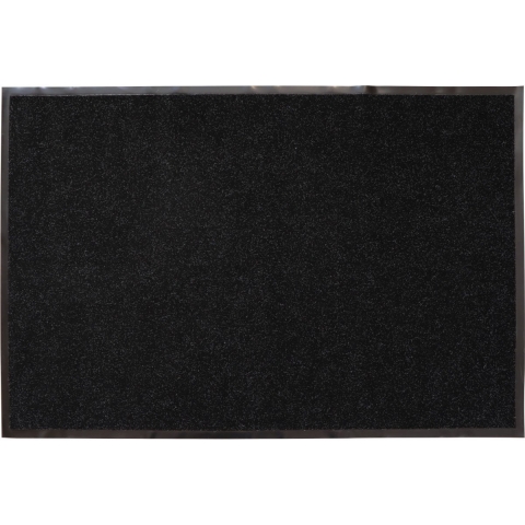 Luance Deurmat - zwart - 120 x 80 cm - voor binnen - PVC / polyester - droogloopmat -