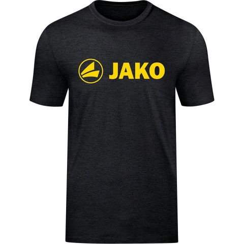 JAKO 6160K T-Shirt Promo Kids - Zwart Gemeleerd/Citroen - 164
