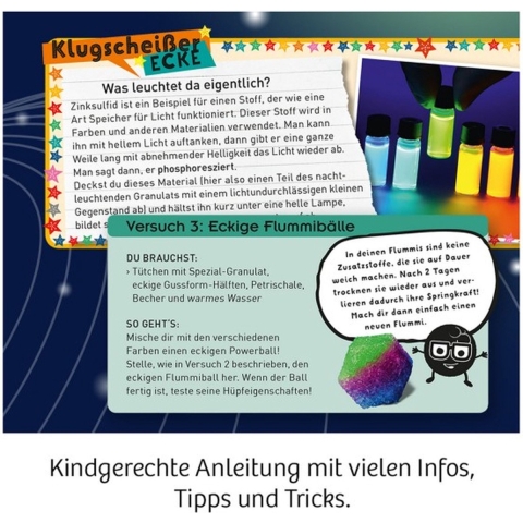 KOO Fun Science Nachtleuchtende Flummi-P Experimenteer speelgoed
