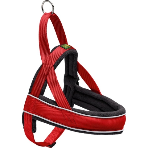 Hunter Harnas Norweger Racing Nylon - Small - 42-53x2.0x2 cm - Rood/Zwart