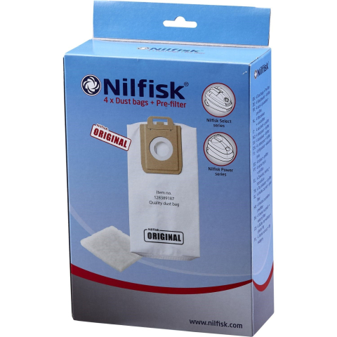 Nilfisk Select Serie Synthestische Stofzakken 4 st
