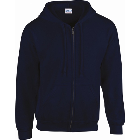 Gildan G18600 Heavy Blend™ Adult Full Zip Hooded Sweatshirt - Navy - 3XL