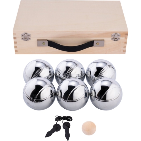 Luxe jeu de boule set in houten kist