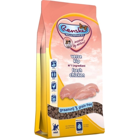 Renske Kat Adult Verse Kip - Kattenvoer - 400 g