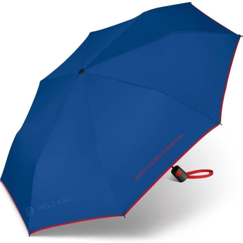 United Colors of Benetton Paraplu Mini AC - Opvouwbaar -Ø 95 cm - Blauw