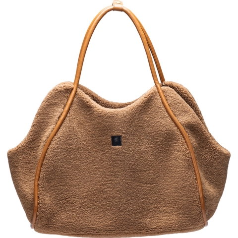 Draagtas stof tebby 43x18x35cm cognac - Designed by lotte