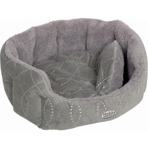 Nobby comfortbed ovaal ceno grijs - 55 x 50 x 21 cm
