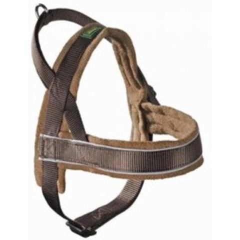 Hunter Harnas Norweger Racing - Hondentuig -  Bruin/Cognac - M - 52-62 x 2.5 cm