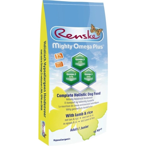 Renske - Mighty Omega Plus Lam Geperst Hondenvoer 3 kg
