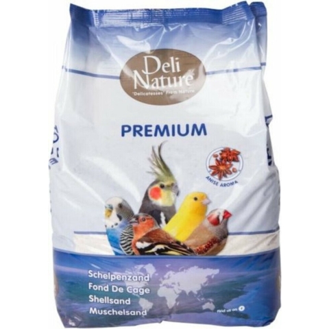 4x Deli Nature Schelpenzand Premium Wit 5 kg