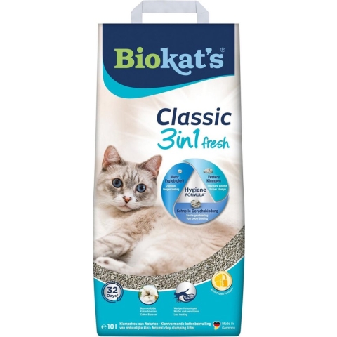 Biokat's Classic Fresh Katoenbloemen Geur - Kattenbakvulling -  10 l