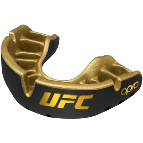 Opro 791002 UFC Gold Ultra Fit Mouthguard - Black-Gold - JR