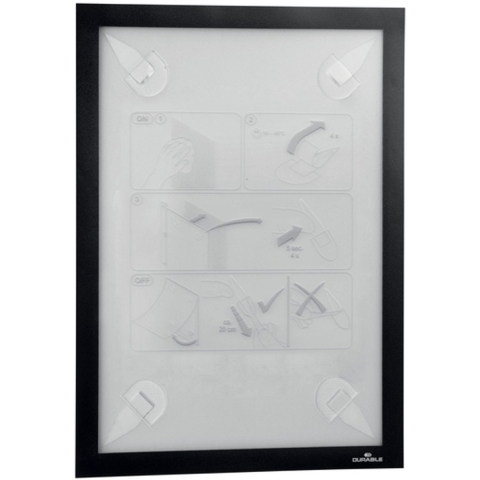 Durable 484301 Documenthouder Zwart (b x h) 236 mm x 323 mm DIN A4 staand, DIN A4 liggend