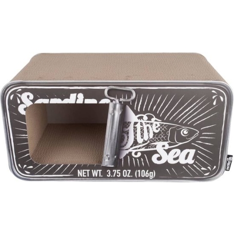 District 70 SARDINE - Design Katten Krabmeubel van gerecycled karton - Afmeting 60x30x30 cm - Zwart