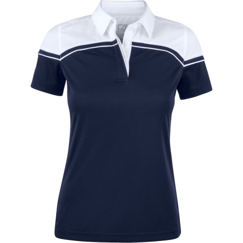 Cutter & Buck 354429 Seabeck Polo Ladies - Dark Navy/Wit - XXL