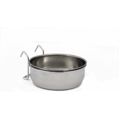 Beeztees CoopCup Inox+Houder - Hondenvoerbak - 0,9L - 15 cm