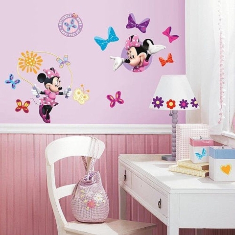 Disney Minnie Mouse Bow-tique grote muurstickers
