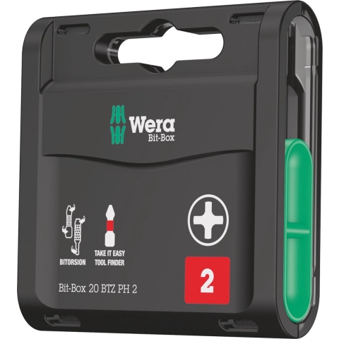 Wera Bit-Box 20 BTZ PH 2, 20-delig - 1 stuk(s) - 05057751001