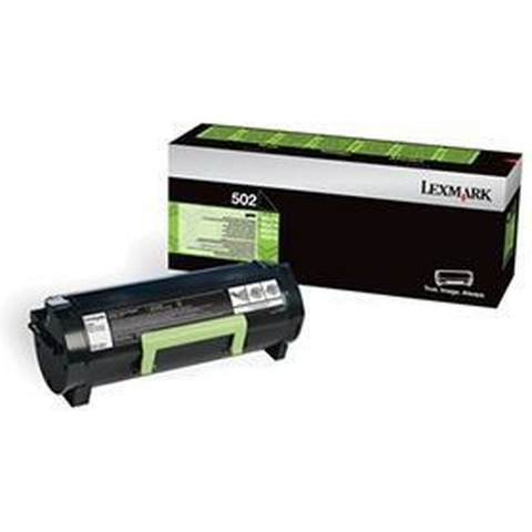 Lexmark Toner 502 Origineel Zwart 1500 bladzijden 50F2000