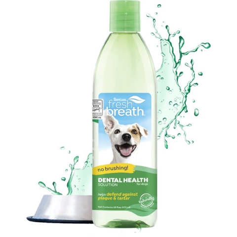 TropiClean Fresh Breath - Honden Mondverzorging Oplossing - Gebitsverzorging Hond - 473 ml