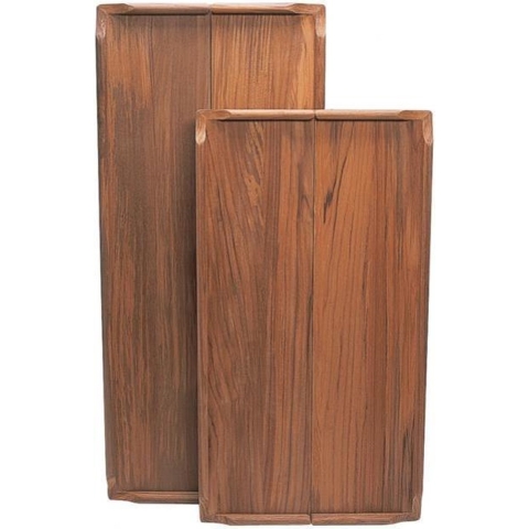 ARC Kuiptafel 80x70/35 cm met rand inklapbaar teak (ongeolied)
