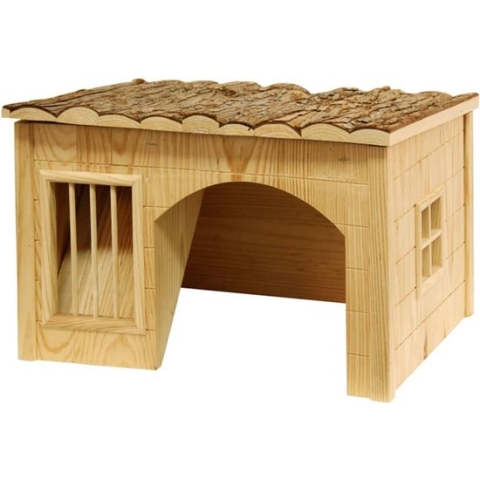 Kerbl Knaagdierhuis - met hooiruif Nature
