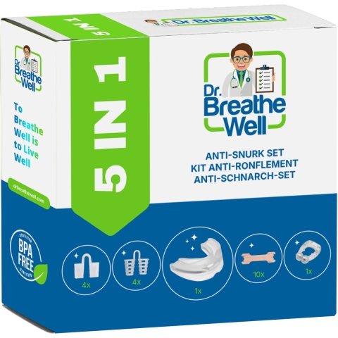 Dr. Breathe Well Anti Snurk pakket 5-in-1