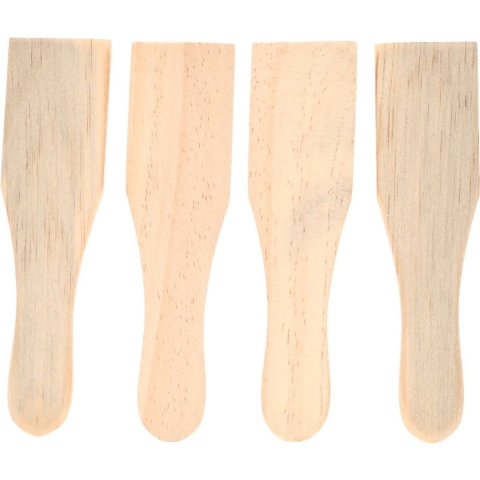 16x Raclette spatels hout 14 cm -