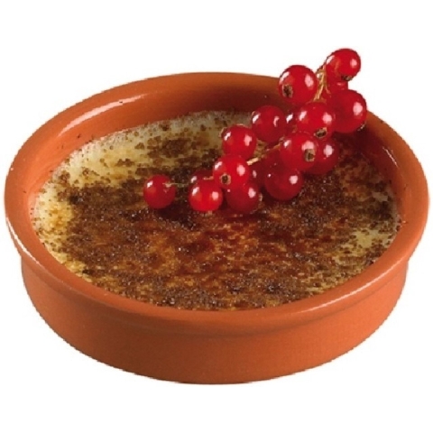 8x Creme brulee schaaltjes terracotta 13 cm -