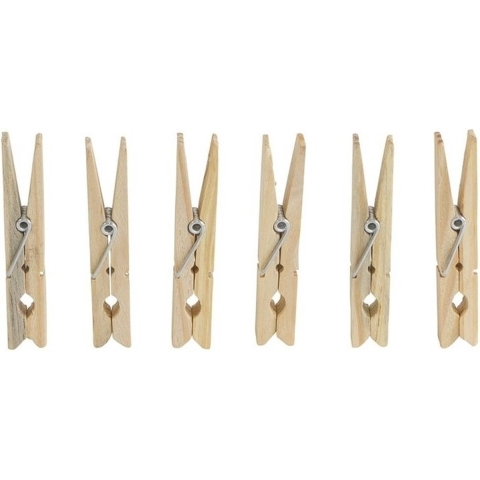 Wasknijpers jumbo - 80x - hout - wasgoedknijpers - grote knijpers -