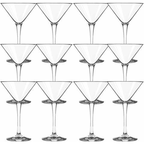 Royal Leerdam Cocktailglazen - 12x stuks - martini - glas - 250 ml - Cosmopolitan -