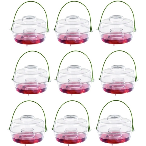 9x Wespenvanger/wespenval 13 cm van kunststof -