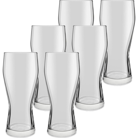 12x speciaal bierglazen transparant 400 ml Mainz -