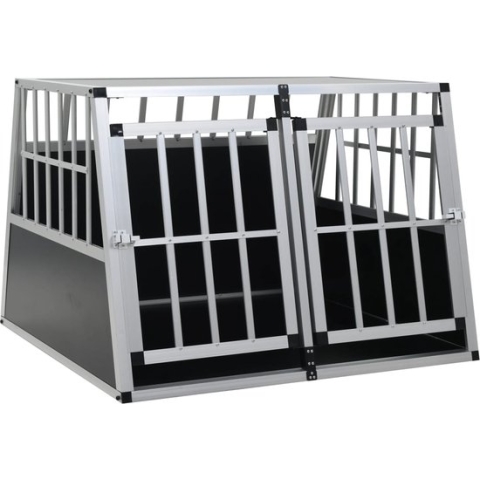 vidaXL-Hondenbench-met-dubbele-deur-94x88x69-cm