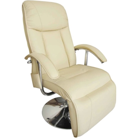 vidaXL-Massagestoel-kunstleer-crèmewit