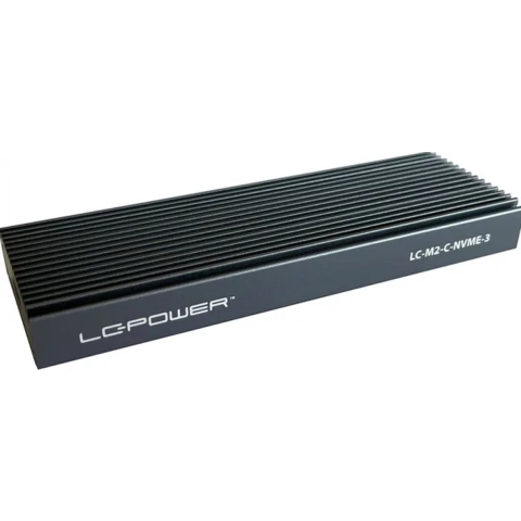 LC-Power LC-M2-C-NVME-3 behuizing voor opslagstations SDD-behuizing Zwart M.2