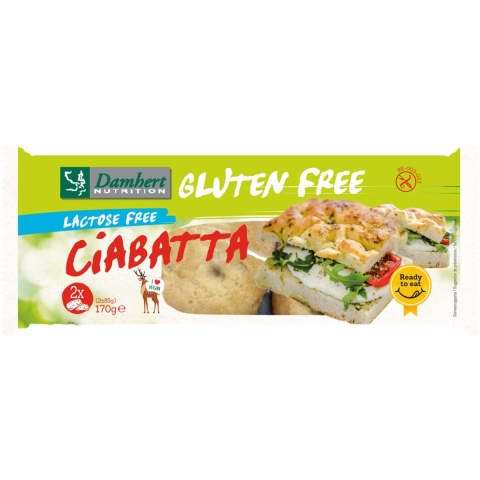 6x Damhert Ciabatta Glutenvrij 170 gr