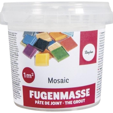Mozaiek steentjes voegmiddel - 2x - kleur wit - 500 gram - mozaieken - 1 m2 - hobby/knutsel -