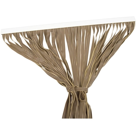 Vliegen/insecten gordijn - 90 x 210 cm - zand - polyester -