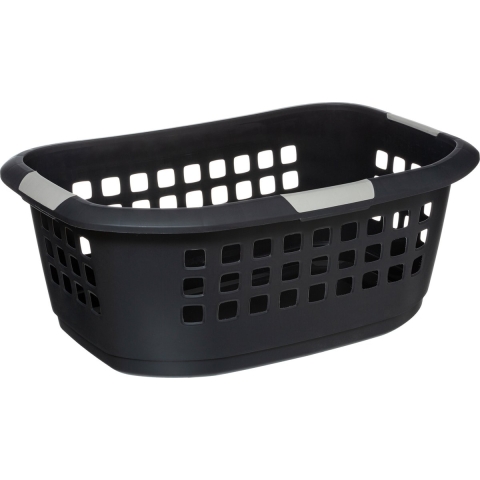 Wasmand extra groot - antraciet - kunststof - 51 liter - 67 x 47 x 27 cm -