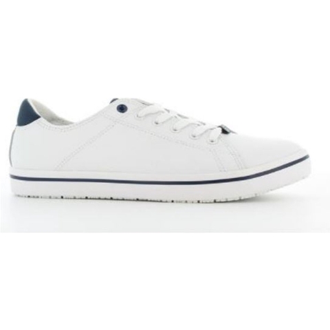 Oxypas Sneaker leer Clark | Wit | Maat 42 - 00,154,155,42
