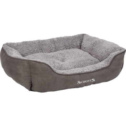 Scruffs Cosy - Comfortabele Zacht Gevoerde Hondenmand - Kleur: Grijs, Maat: Small