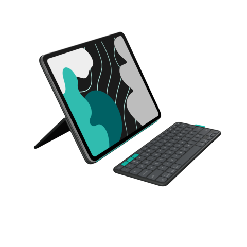 Logitech Flip Folio Voor Ipad Pro 13-inch (m4) En Air (m2 M3) Toetsenbordcase