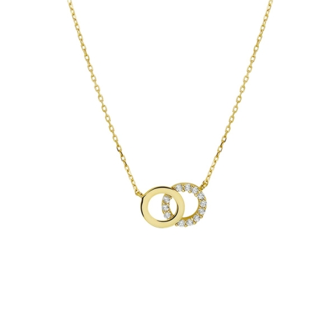 Marie Celeste ketting zirkonia 40 - 42 - 44 cm - Goud