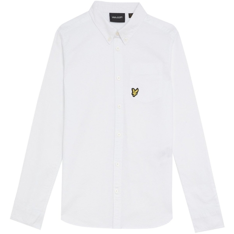 Lyle & Scott Overhemd - Oxford - Wit - Lyle & Scott - 15-16 jaar (170-176) - Overhemd