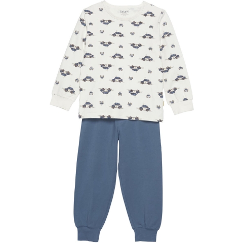 CeLaVi Pyjama set - Blue Fushion m. Politiewagens - CeLaVi - 130 - Pyjama - Tweedelig