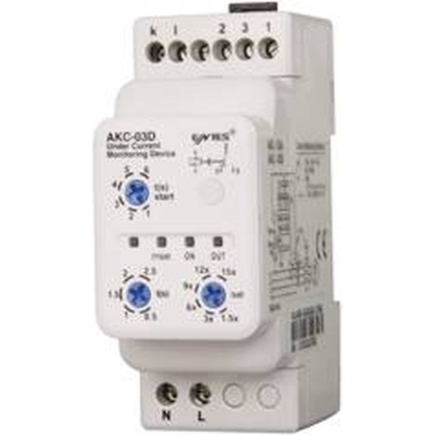 Bewakingsrelais 1x wisselcontact ENTES AKC-03D 1 stuk(s)